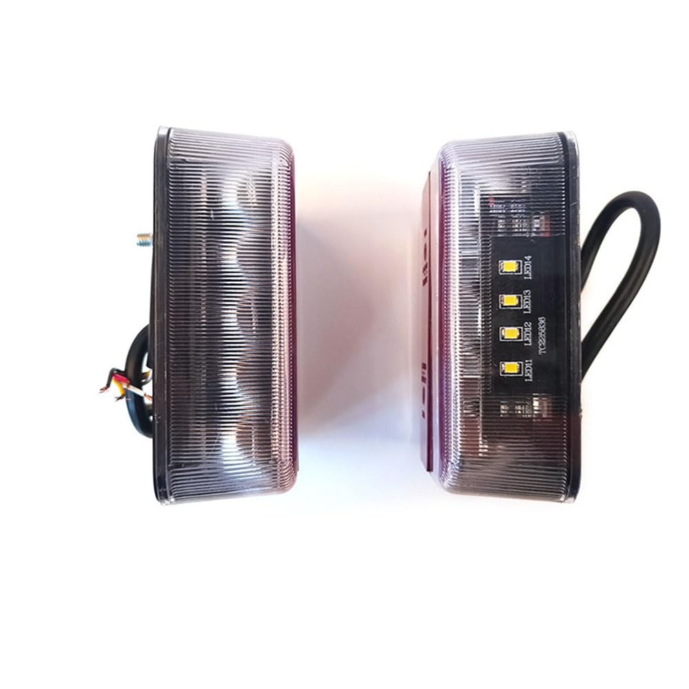 Tylne światło tylne do 10 przyczep, światło tylne do samochodów ciężarowych, 12 V, 2 sztuki, montaż lamp tylnych, 2