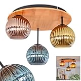  Koyoto Plafonnier, Boule lumineuse 40 cm Écru, Noir, 3 lumières