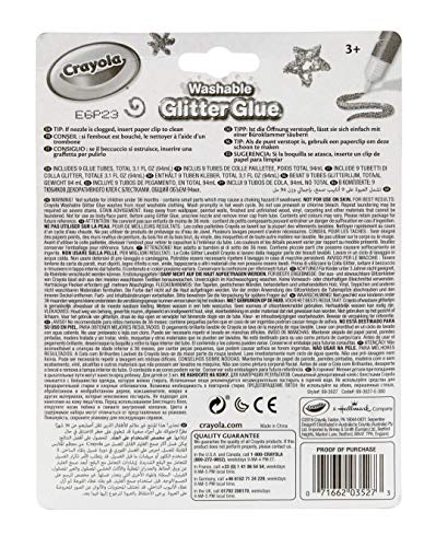 Crayola Washable Glitter Glue Pens, Pack of 9 - Image 2
