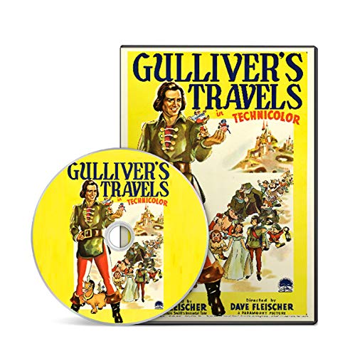 Gulliver's Travels (1939) Dave Fleischer Animation, Adventure Movie on DVD (DVD-R)