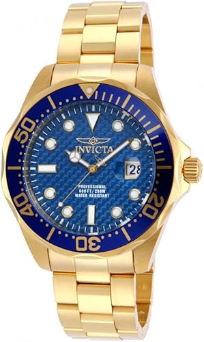 Invicta 14357 Pro Diver Reloj para hombre chapado en oro ionizado de 18quilates