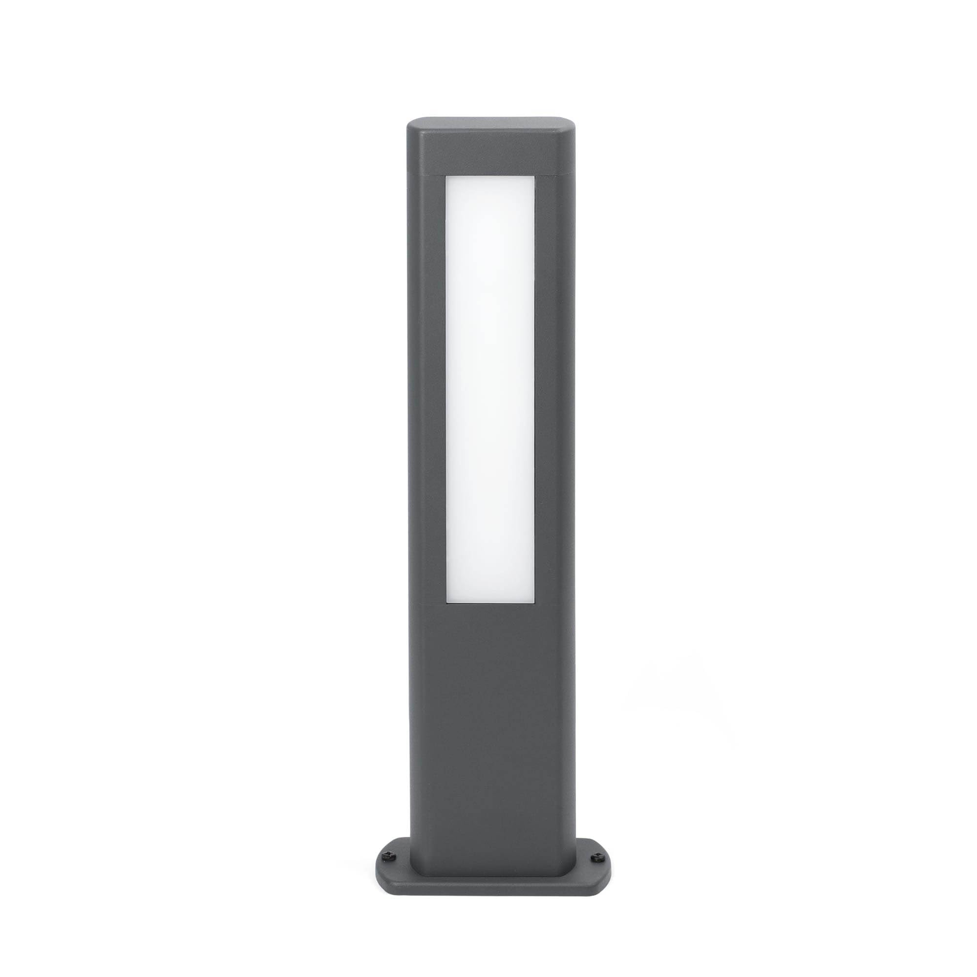 NANDA 500 Lampe balise FARO BARCELONA gris foncé pour sécuriser une entrée de maison sombre