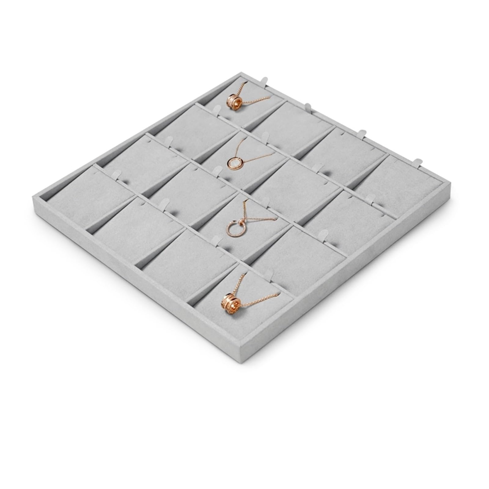 YGMNQAL Velvet Jewelry Tray Display Trays Grey Velvet Jewelry Display Tray For Ring Earrings Bangle Necklace Tray Organizer Jewelry Display Tray Grey