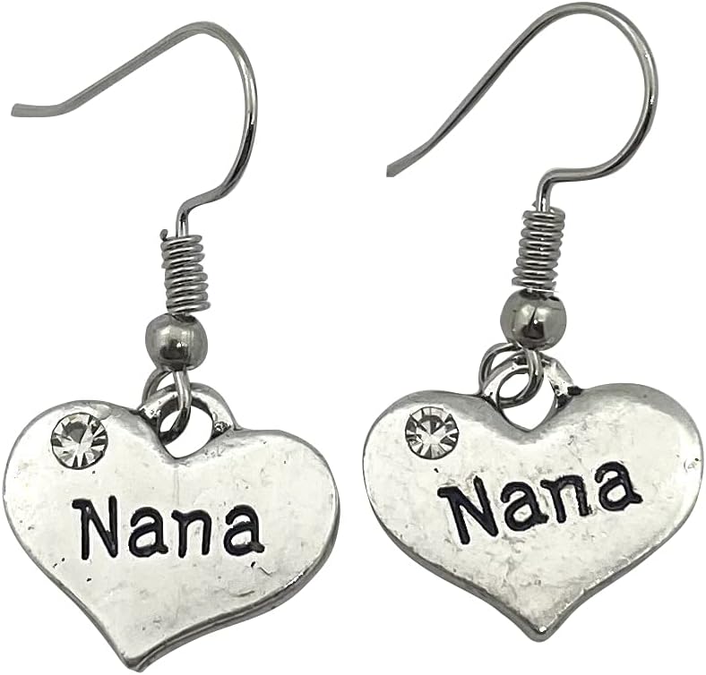 GenericNana Earrings - Gift for Nana - Birthday Gift - Family Grandma Jewelry - Charm Earrings - Christmas Gift