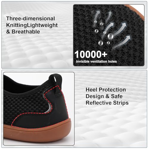 Mens Walking Shoes Wide Diabetic Orthopedic Recovery Shoes Comfortable Lightweight Barefoot Zero Drop Sneakers Adjustable Indoor Outdoor Shoes3