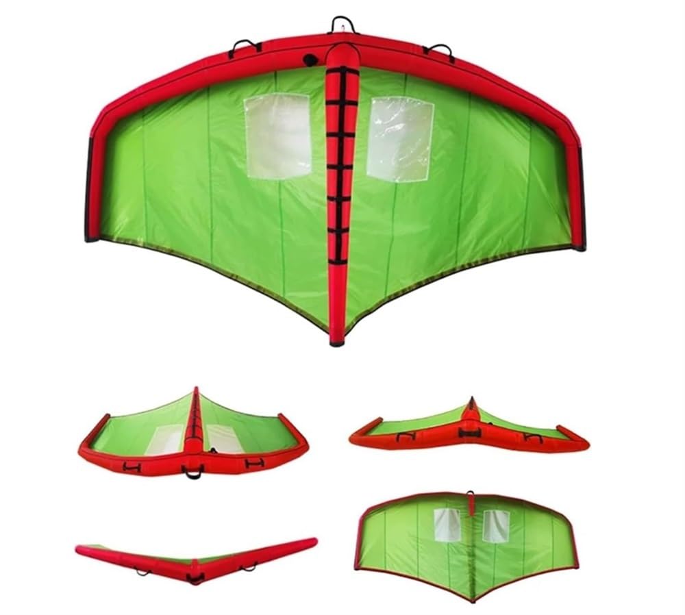 Aufblasbare Flügelfolie, Surfflügel, Windflügelfolie, Handfolien-Flügeldrachen, mit Aufbewahrungstasche und Leine, zum Surfen, Skifahren, Surfen, Wasserspielen