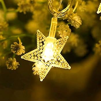 Amazon | LED の星ライト 星の照明 3m20led 電池式の妖精のライト 点滅 Amazon | LED の星ライト 星の照明 3m20led 電池式の妖精のライト 点滅