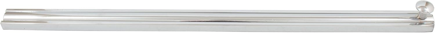 Stone Harbor Hardware Door Surface Bolt, 12 Inches, Polished Chrome