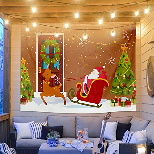 Tapisserie de Noël 200x150 nappe de canapé et décoration murale HD