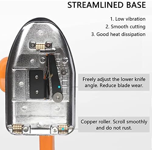 Adjustable Speed Electric Rotary Cutter - 40mm Round Knife Fabric Scissors for Multilayer Leather & Fabrics Cutting Machine, 110C