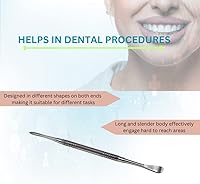 Vista 5 de Periosteal Elevator Molt 9 Instrumento dental con diseño de doble extremo viene en mango de agarre moleteado hecho de herramienta quirúrgica oral