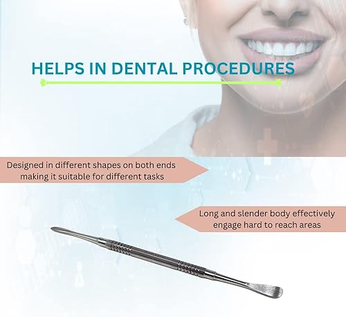 Miniatura 5 de Periosteal Elevator Molt 9 Instrumento dental con diseño de doble extremo viene en mango de agarre moleteado hecho de herramienta quirúrgica oral de