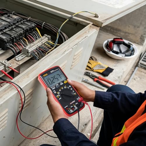Image of ZIBOO 17B PRO True RMS Digital Multimeter Measures AC /DC Voltage and Current Measurements up to 1000V and 10A (Optional AC Pliers)