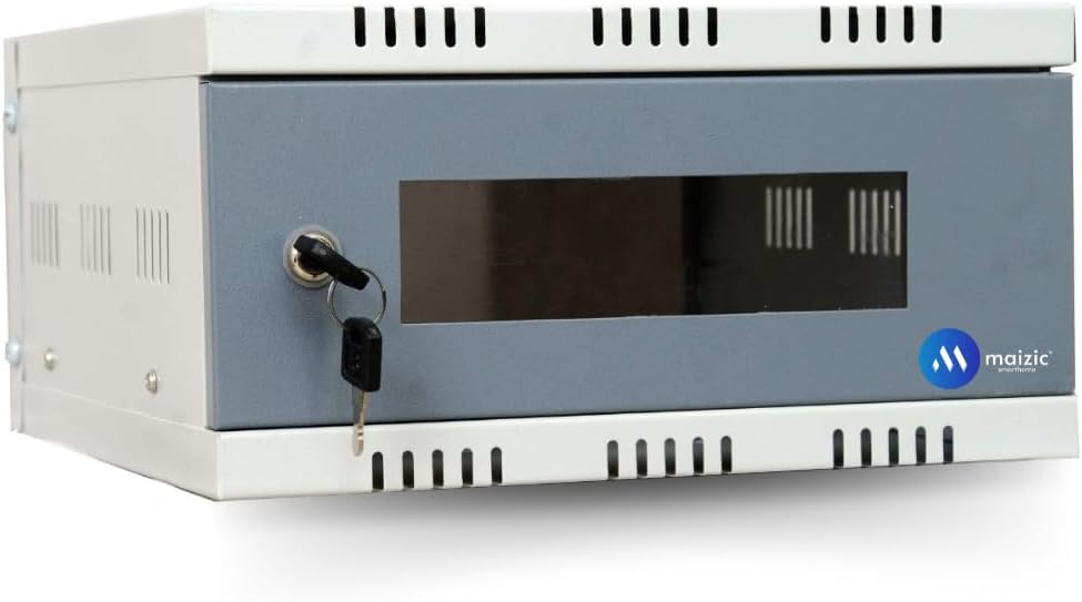 Maizic Smarthome Multi Usable CCTV/DVR/NVR Cabinet Box/DVR Foldable Rack Wall Mount with Lock/Network Rack/Server Rack