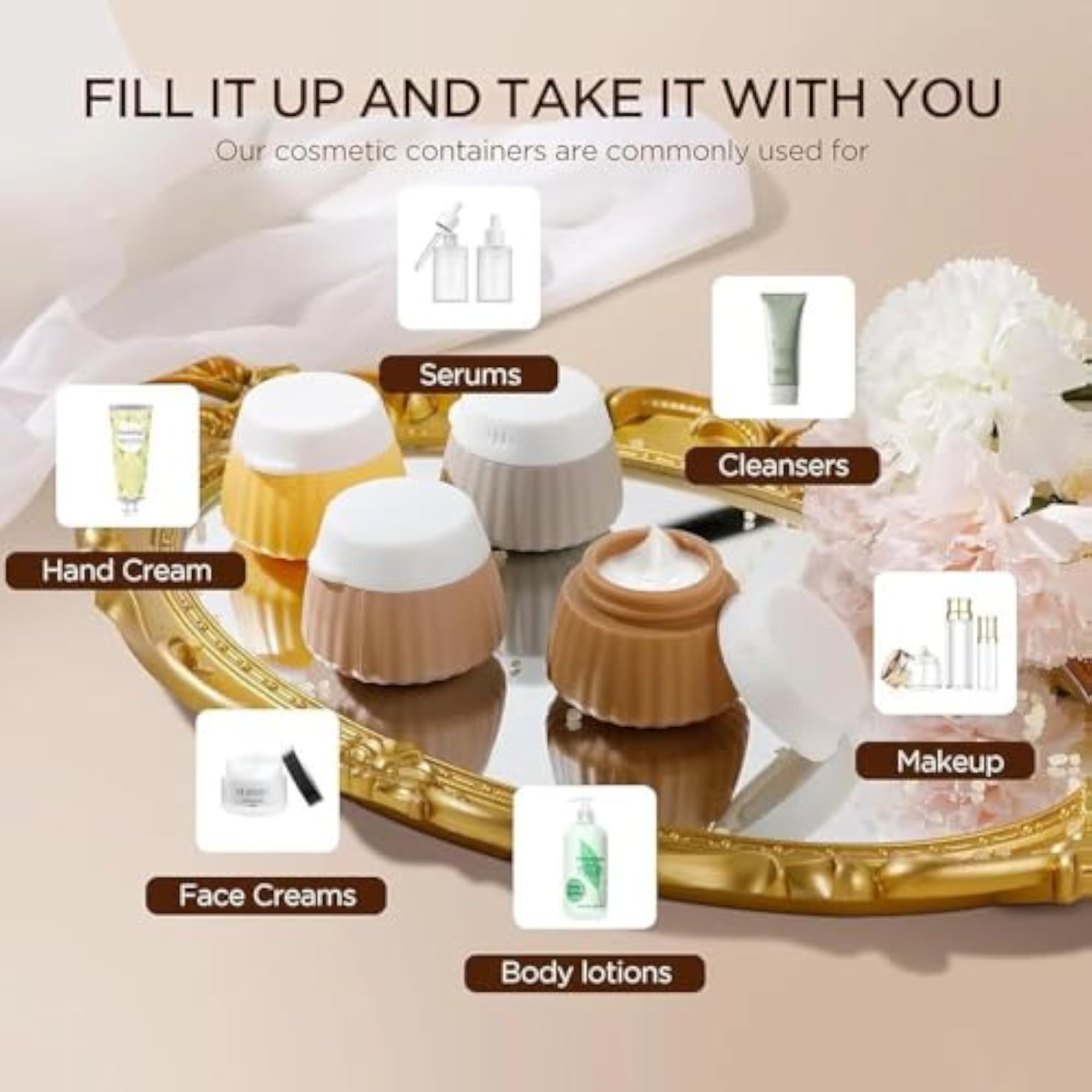Travel Size Toiletry Containers 4 Pack