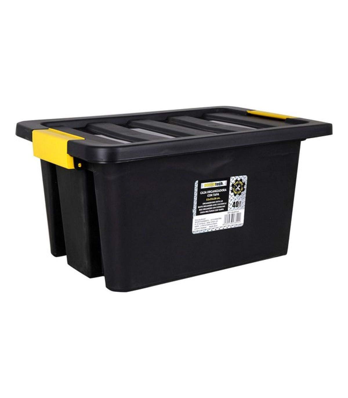 Storage Box with Lid Brico 40 L Black