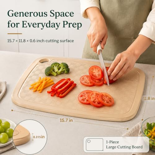 Tabla de Cortar Rectangular de Fibras de Cáscara de Arroz miniatura 3