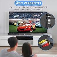 CAMWAY RCA auf HDMI Adapter, 16:9/4:3 Konvertierung 1080P Composite Cinch Video Audio Konverter mit 50CM HDMI Kabel und 1M AV Kabel, AV zu HDMI Adapter Unterstützt PAL/NTSC für Wii/PS1/PS2/N64/DVD/VCR – Ansicht 7