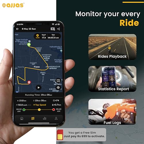 Ajjas Lite (Remote Engine Lock) - Wired Hidden GPS Tracker with Location Tracking, Geo Fence Alert, More 15+ Features for Car, Bike, Truck, Bus... - Image 2