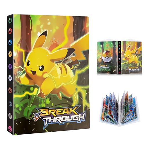 Classeur Carte Pokemon, Album Carte 4 Poche, Album Porte Carte à Collectionner, Livre Cartes, 30 Pages Capacité de 240