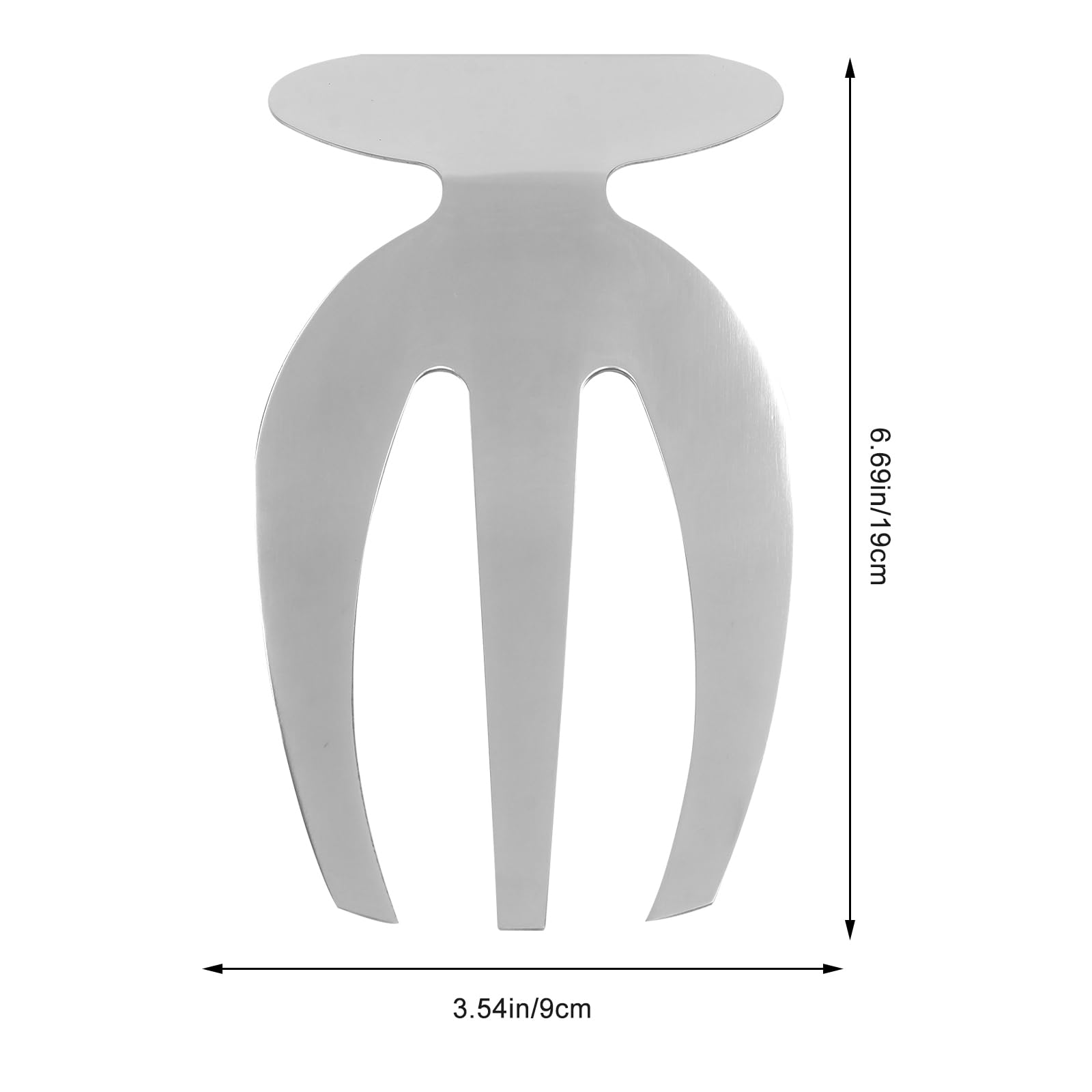 UTHCLO 1Pc Stainless Steel Salad Claw Hands Fruit Vegetable Salad Server Kitchen Tool for Home Restaurant and Party Silver Salad Forks for Effortless Serving