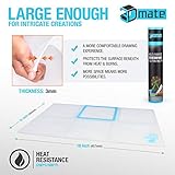 3Dmate Base - Transparent 3D Pen Mat 18 x 12 Inches with Fuse and Join Area - Flexible Two-Sided Heat-Resistant Silicone - 3D Pen Accessories Compatible with Stencils - STEM Activity for Kids, Adults - Image 5