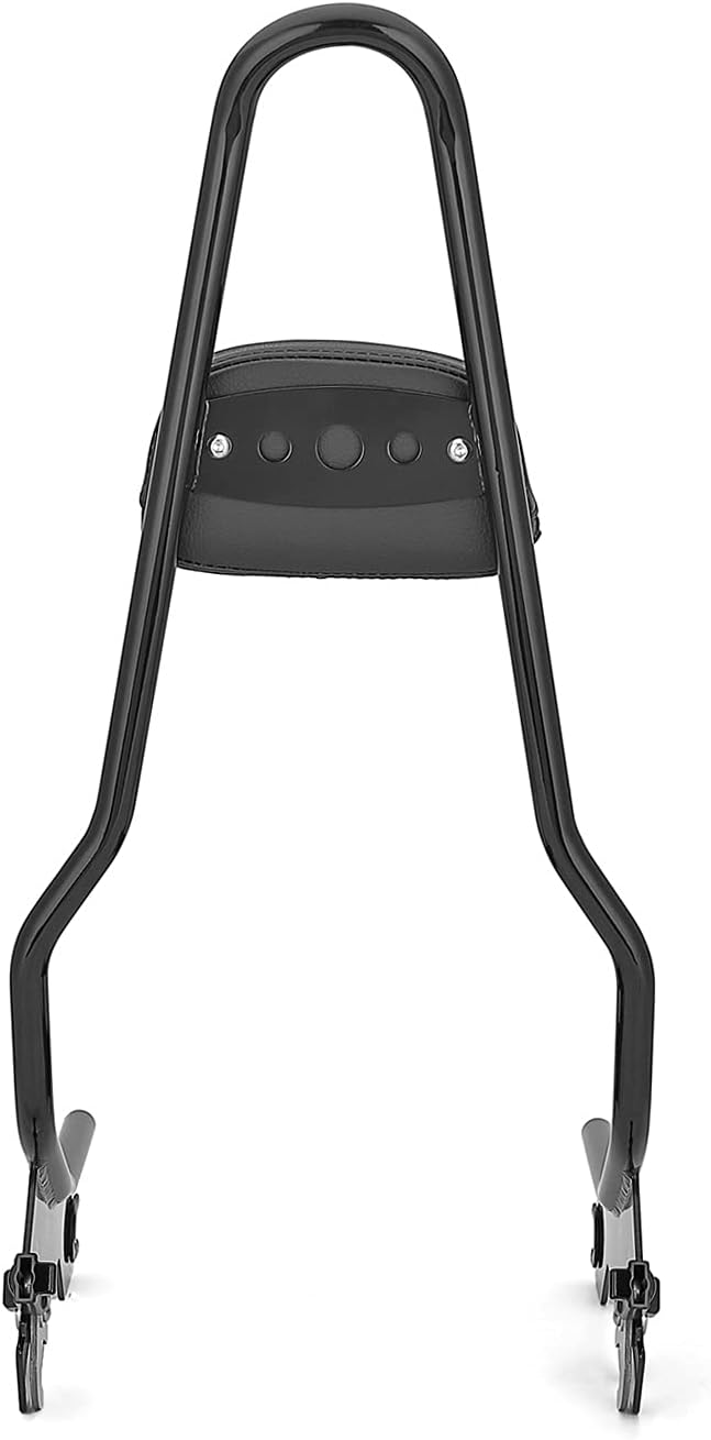 Uр Tо 40% оƒƒ Mofun Tall Gloss Black Detach Passenger Backrest Sissy Bar w/Pad Compatible with 2018-2021 Harley Softail Deluxe Heritage Classic Street Bob etc