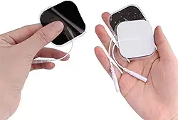 Kit com 10 Eletrodos Autoadesivos 4 x 4 cm para Aparelho TENS, Fisioterapia e Massagem Muscular