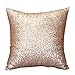 Produktbild kolylong Kissenbezug Glitter Pailletten Kissen (40cm * 40cm / 15.74 * 15.74 ") Startseite Auto Sofa Büro Dekor (Gold )