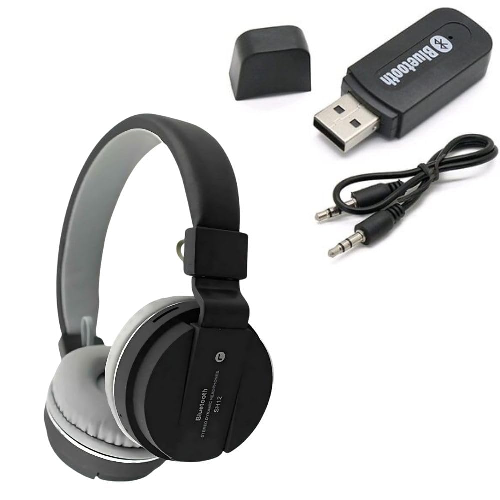 Elevea 𝟏𝟓 𝐘𝐄𝐀𝐑𝐒 𝐖𝐀𝐑𝐑𝐀𝐍𝐓𝐘 2-in-1 Combo Wireless Bluetooth Headphone & Bluetooth AUX Receiver, Stereo Sound, Built-in Mic, Universal Connectivity for Car, Home Speakers, Smartphones-image-34