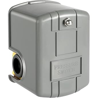 YSD Pressure Switch for Well Pump, 40-60PSI, Adjustable Differential, 1/4"