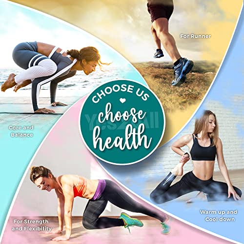 Yes4All EVA Firm Foam Roller for Back - Round Roller for Exercise, Yoga & Pilates 12/18/24/36 inch