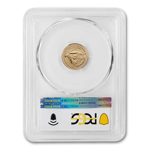 Miniatura 3 de 2023 No Mint Mark 110 oz American Eagle Gold Bullion Coin MS-70 (First Day of Issue - Struck at The West Point Label) 22K $5 PCGS MS70