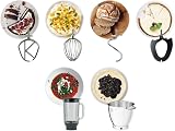 Kenwood Titanium Chef Patissier XL KWL90.034SI – Food Processor with Integrated Scales & 7 L Mixing Bowl with Heat Function, 1400 Watt, incl. 4 Piece Patisserie Set, Silver - 7