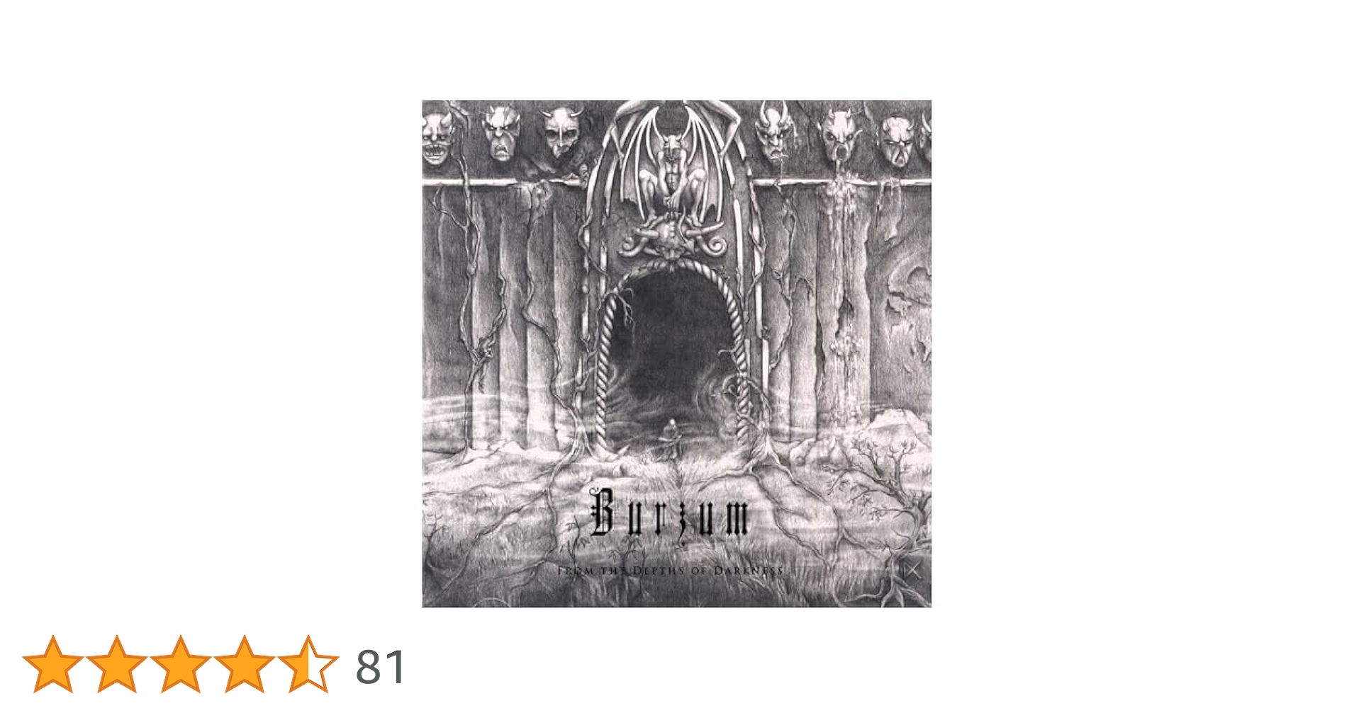 【中古】 Burzum ブルズム / From The Depths Of Darkness From the Depths of Darkness : Burzum: Amazon.pl: Płyty CD i