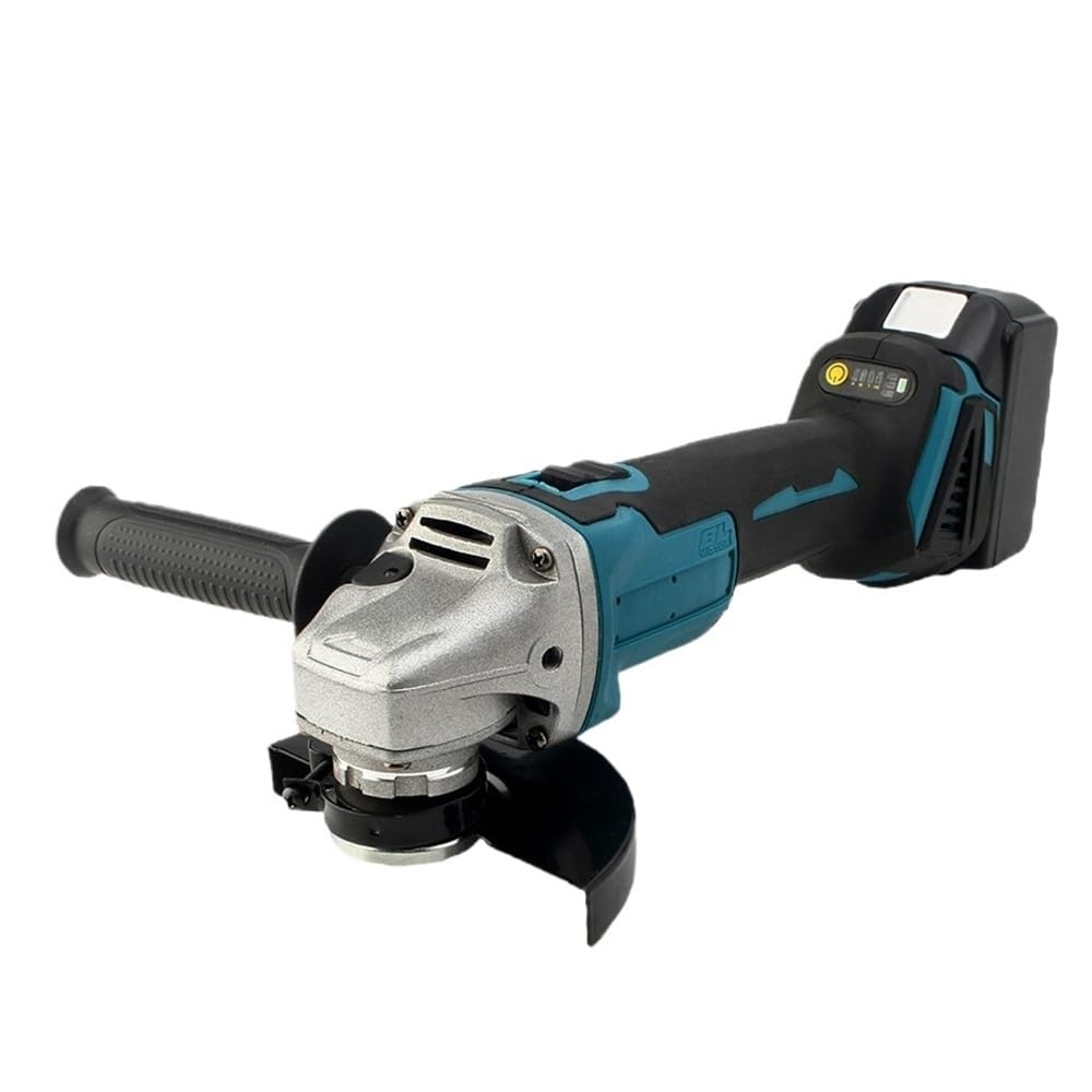 Amoladora angular sin cables de 125mm para evitar tropiezos y cortes lentos en madera