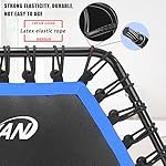 Newan 48'' Fitness Trampoline with Adjustable Handle Bar, Silent Trampoline Bungee Rebounder Jumping Cardio Trainer Workout for Adults - Max Limit 330 lbs - Image 3
