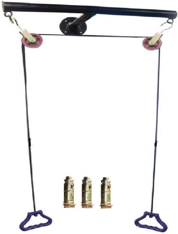 IBS Metal Wall Mounting T Shoulder Pulley Set Large Size (Black)