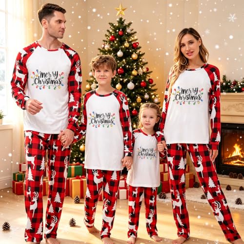 ANANASURF Family Christmas Pajamas Matching Sets Xmas Pjs - image 2