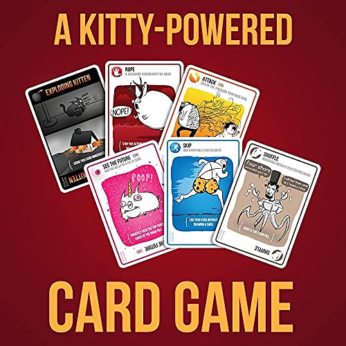 Image of Volcano Small Pack Kitty Board Game for 2 to 5 Players, Ages 7+, 56 Playing Cards, 15 Minutes to Play
