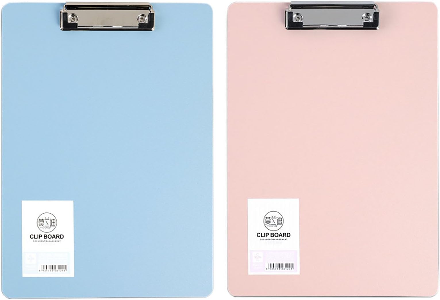 File Clipboards, 2 Pcs A4 Size Thick Plastic 2 Color Note-Taking Writing Pads for Office and Outdoors (2)