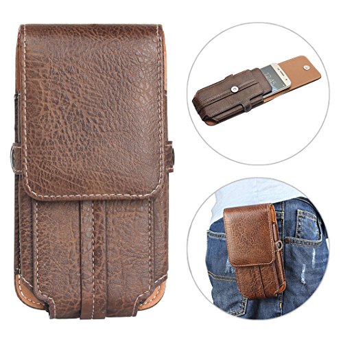 Fundas de Cinturón para iPhone 8 Plus, Moon mood 5.5' Mini Bolsas de Cuero de Cinturón de Teléfono Móvil Funda de Piel Cartera Billerters...