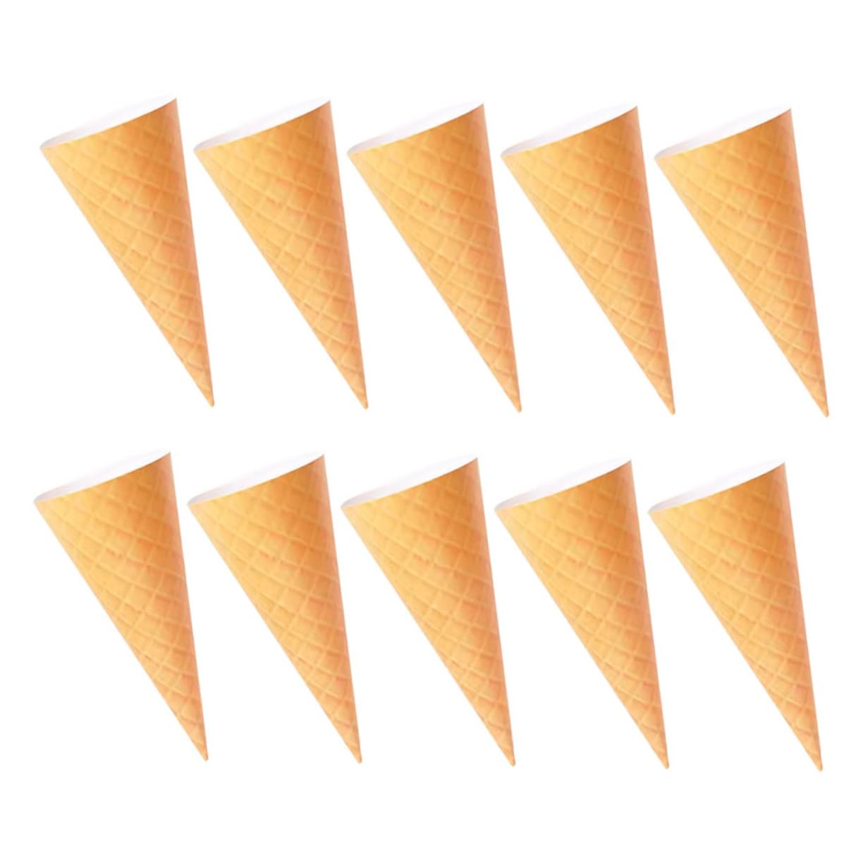 KOMBIUDA Elegant 10 Pack Flower Bouquet Wrapping Cones Ice Cream Paper for Festive