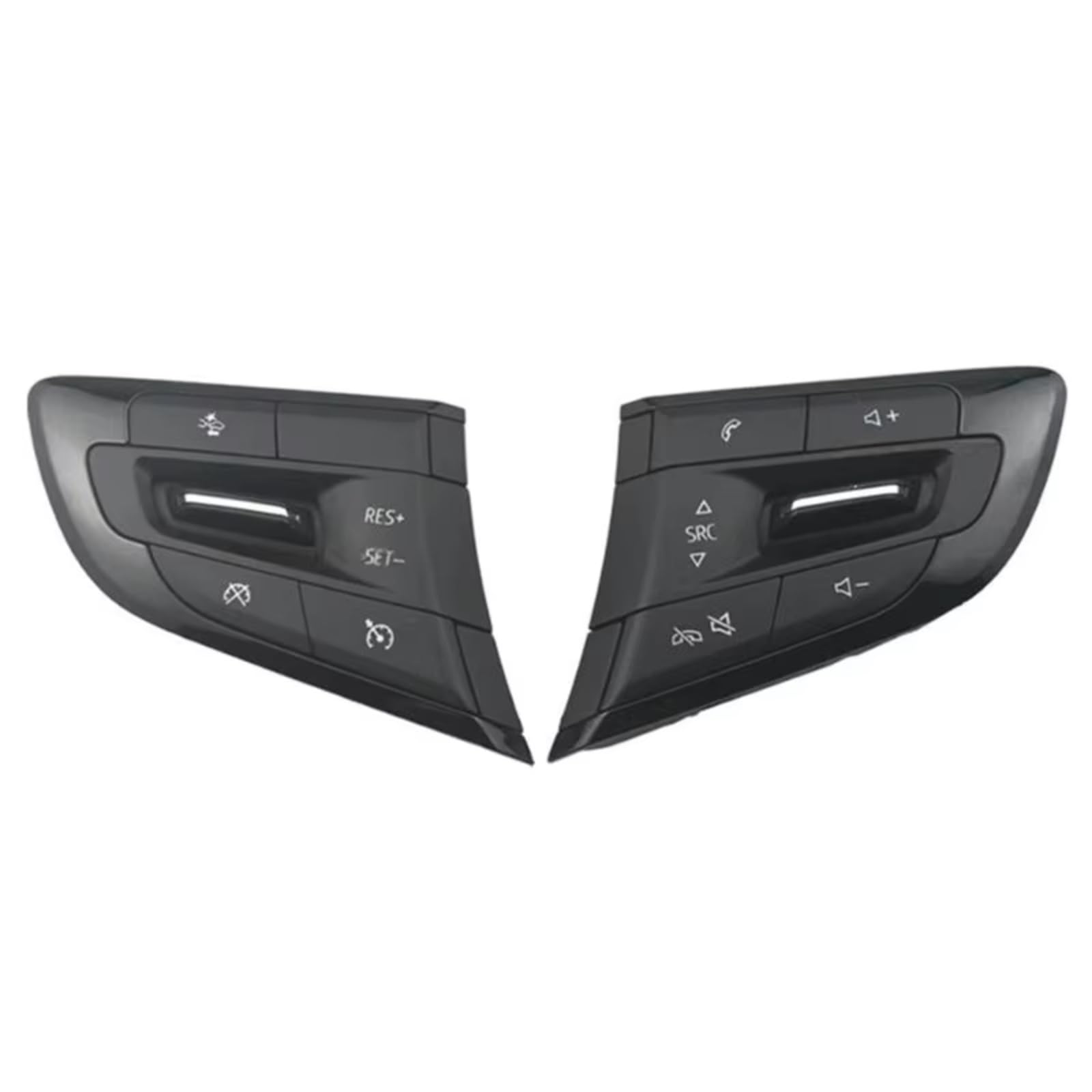 Compatible Con Chevrolet Para Trax Para Tracker 2019-2023 Juego Interruptores Volante Multifuncionales Botón Teléfono Volumen Control Crucero Automóvil Piezas volante(Black Right front)
