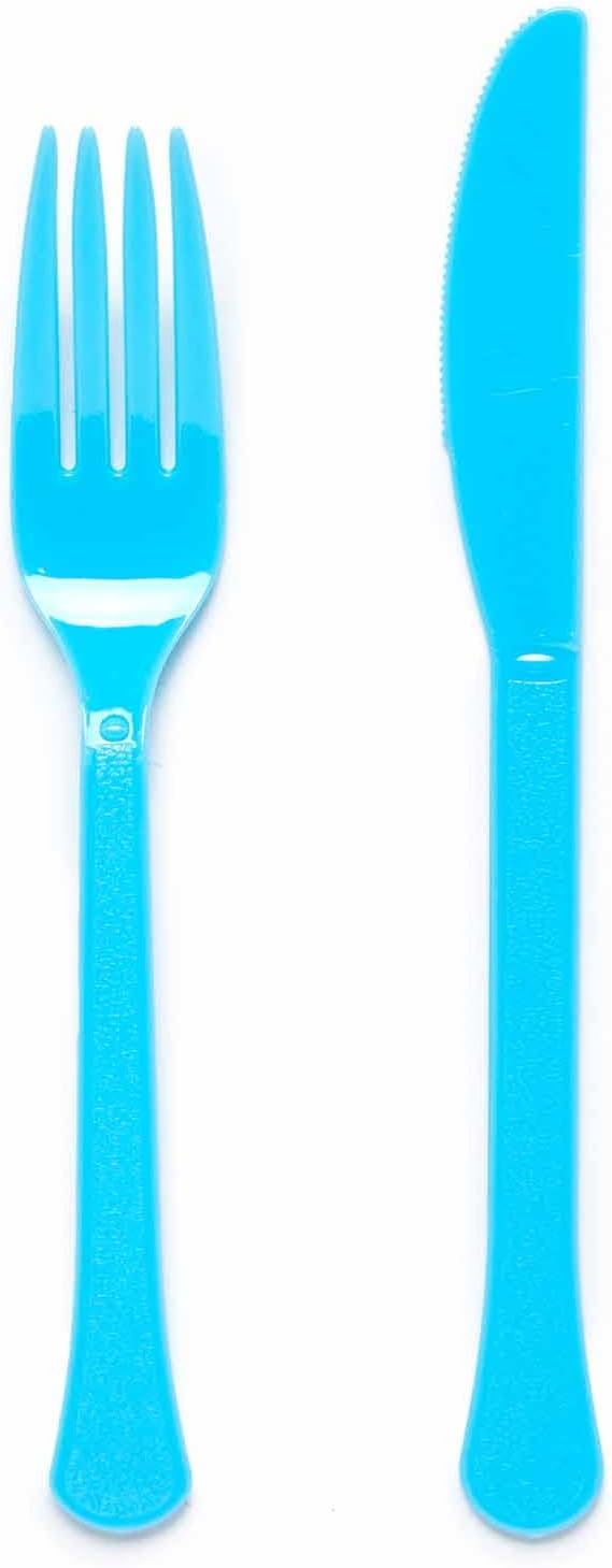 Amscan 9915400-210-66 - Bright Blue Eco-Friendly Recyclable Paper Party Plates - 8 Pack