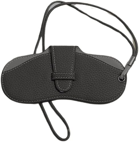 Estuche portátil para lentes de sol de viaje con cordón, bolsa para gafas, soporte para lentes de sol para mujeres y hombres, clásico-negro