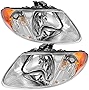 AUTOSAVER88 OE Style Headlight Assembly Compatible with 01-07 Dodge Caravan /01-03 Chrysler Voyager /01-04 Chrysler Town and Country /05-07 Town & Country (Fits Base Model ONLY)