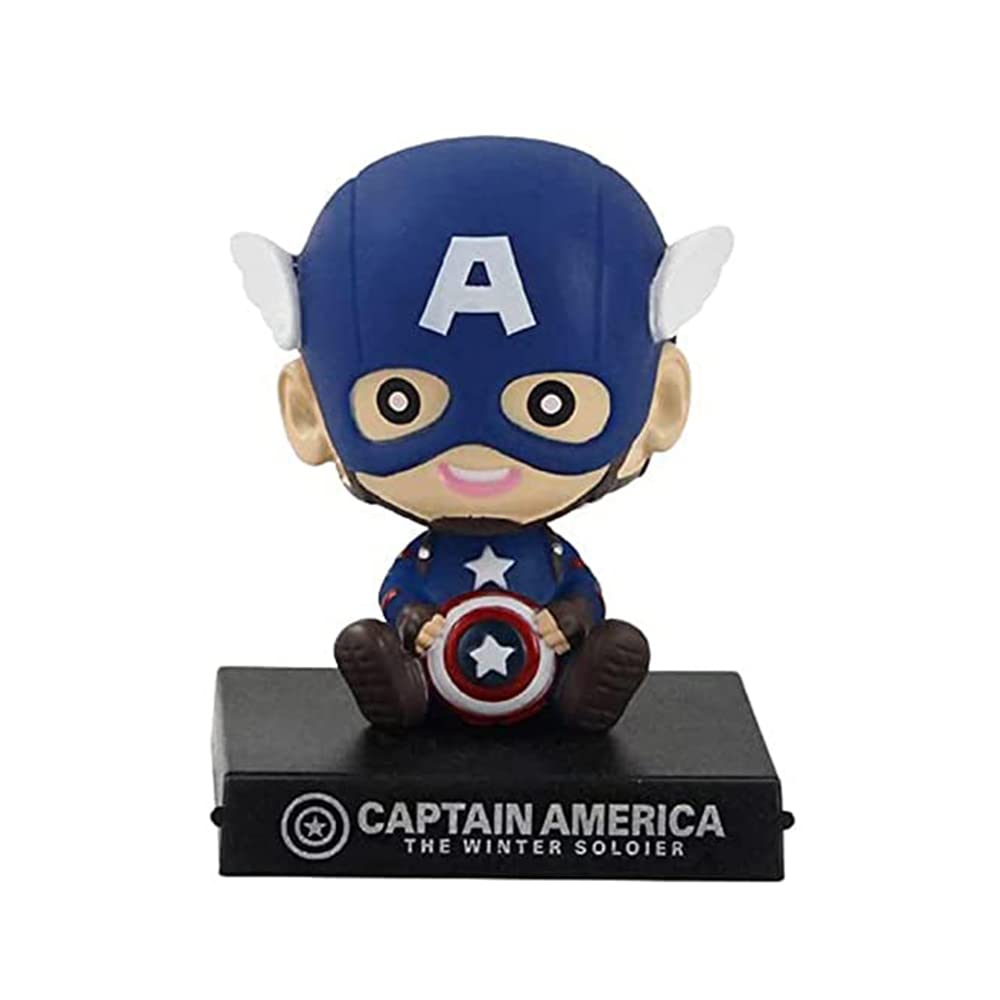 AG Traders Captain America Bobble Head Action Figures with Mobile Holder for Cars dashboards Offices and for Home Decoration and Perfect Toy Also… (Baby Captain America) (B09SD69KZL) Amazon Price History, Amazon Price Tracker