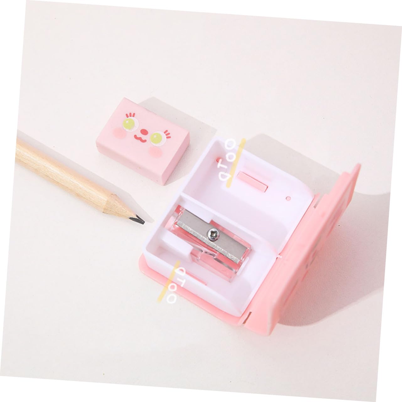 NUOBESTY 20 Pièces Taille-crayon bureautique accessoires school supplies aiguiseur de couteaux affuteuse couteaux aiguiseurs Taille crayon double usage manuel individuel Plastique