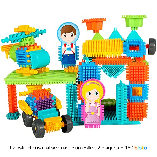 Set di 150 2 Piastre di Gioco e 2 Figure di Famiglia - A Partire da 12 Mesi - Made in Europe - Giocattoli da Costruzione - 503625 - Lego - Immagine 2